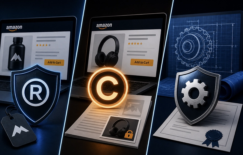 Amazon Trademark Complaint vs Copyright Complaint vs Patent Complaint