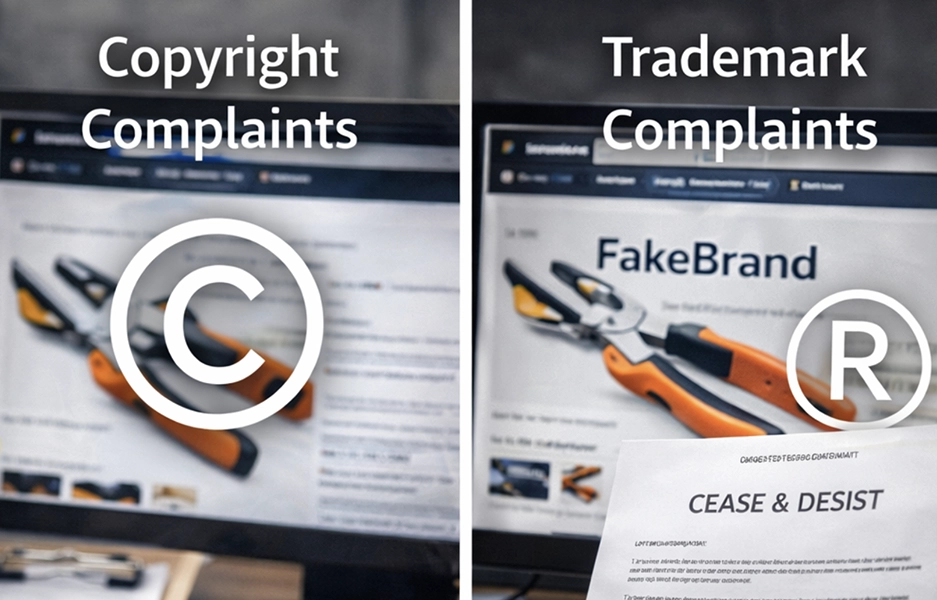 Trademark vs. Copyright Complaints