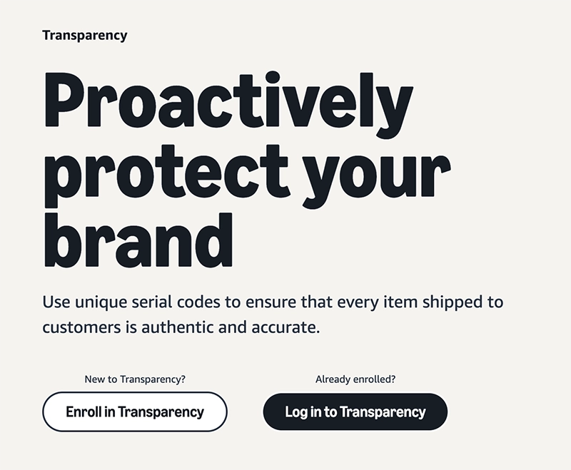 Amazon transparency